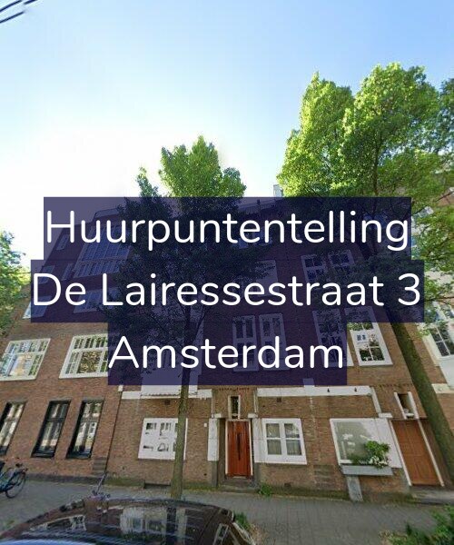 Foto gevel Huurpuntentelling voor De Lairessestraat 3, Amsterdam