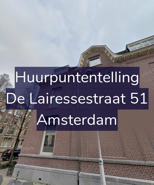Foto gevel Huurpuntentelling voor De Lairessestraat 51, Amsterdam
