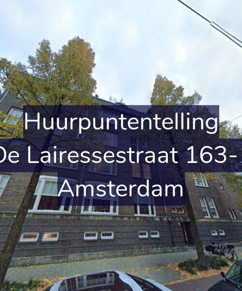 Foto gevel Huurpuntentelling voor De Lairessestraat 163-1, Amsterdam