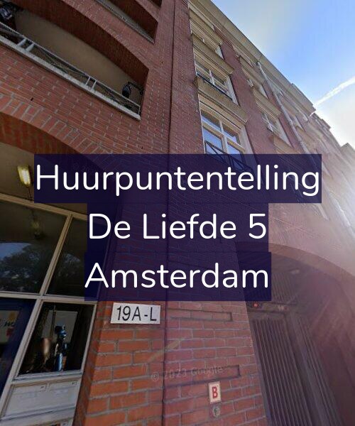 Foto gevel Huurpuntentelling voor De Liefde 5, Amsterdam