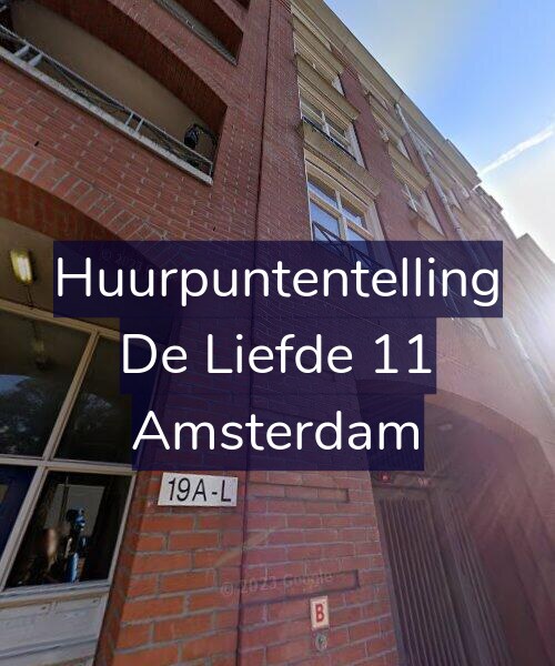 Foto gevel Huurpuntentelling voor De Liefde 11, Amsterdam