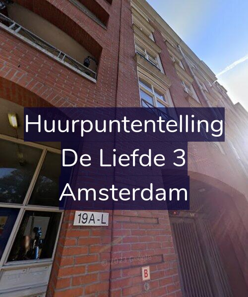 Foto gevel Huurpuntentelling voor De Liefde 3, Amsterdam
