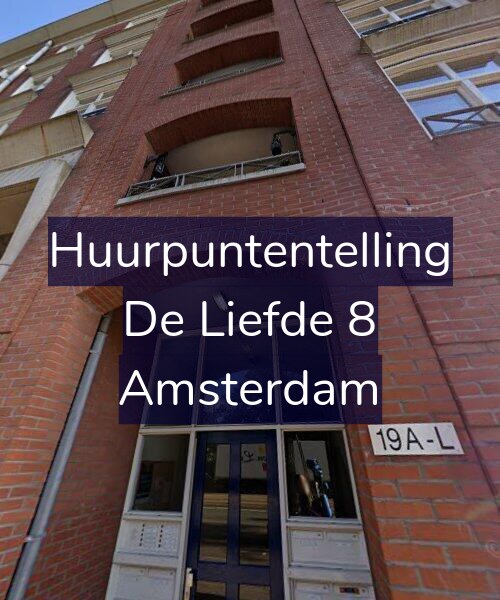 Foto gevel Huurpuntentelling voor De Liefde 8, Amsterdam
