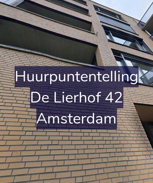 Foto gevel Huurpuntentelling voor De Lierhof 42, Amsterdam