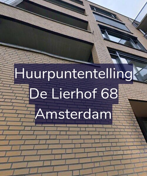Foto gevel Huurpuntentelling voor De Lierhof 68, Amsterdam