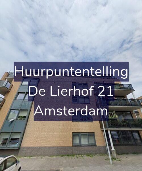 Foto gevel Huurpuntentelling voor De Lierhof 21, Amsterdam