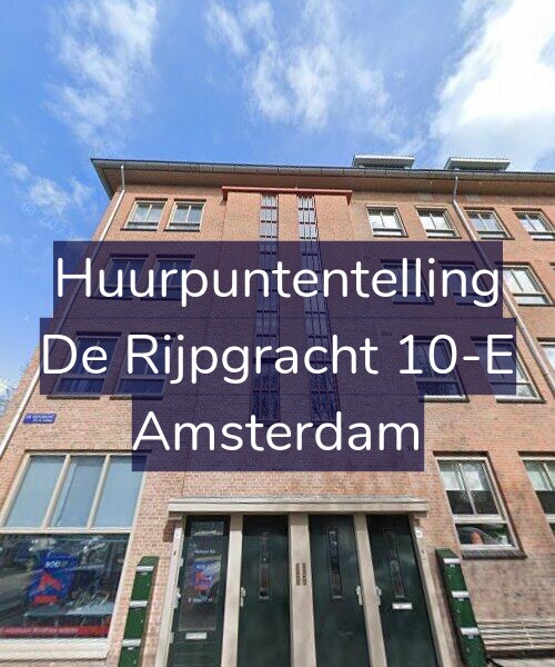 Foto gevel Huurpuntentelling voor De Rijpgracht 10-E, Amsterdam