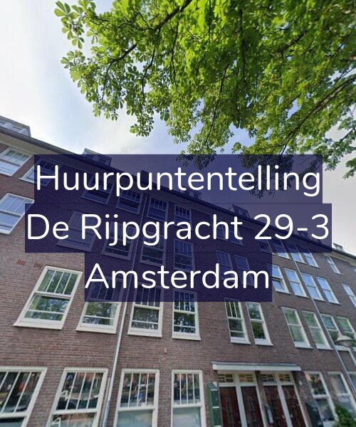 Foto gevel Huurpuntentelling voor De Rijpgracht 29-3, Amsterdam