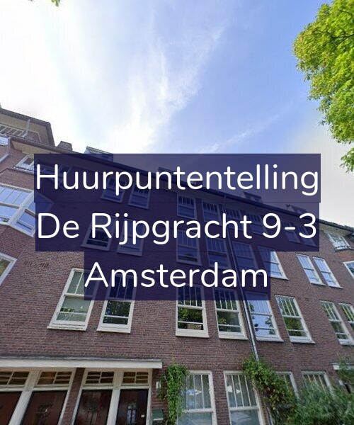 Foto gevel Huurpuntentelling voor De Rijpgracht 9-3, Amsterdam