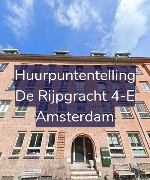 Foto gevel Huurpuntentelling voor De Rijpgracht 4-E, Amsterdam