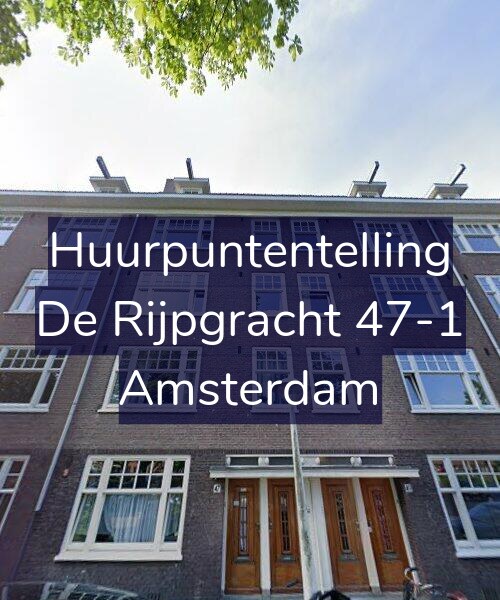 Foto gevel Huurpuntentelling voor De Rijpgracht 47-1, Amsterdam