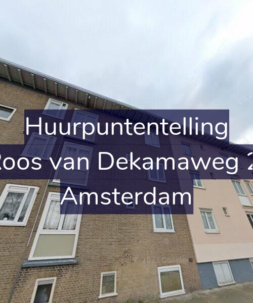 Foto gevel Huurpuntentelling voor De Roos van Dekamaweg 27-H, Amsterdam