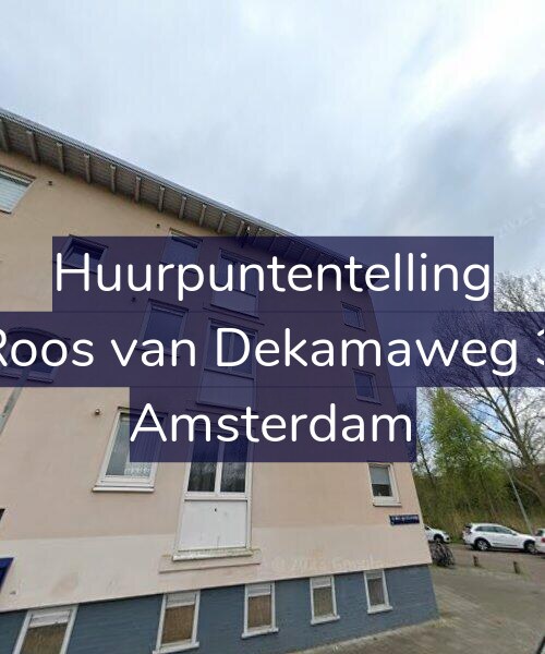 Foto gevel Huurpuntentelling voor De Roos van Dekamaweg 31-1, Amsterdam