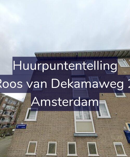 Foto gevel Huurpuntentelling voor De Roos van Dekamaweg 25-2, Amsterdam