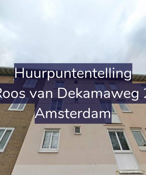 Foto gevel Huurpuntentelling voor De Roos van Dekamaweg 29-2, Amsterdam