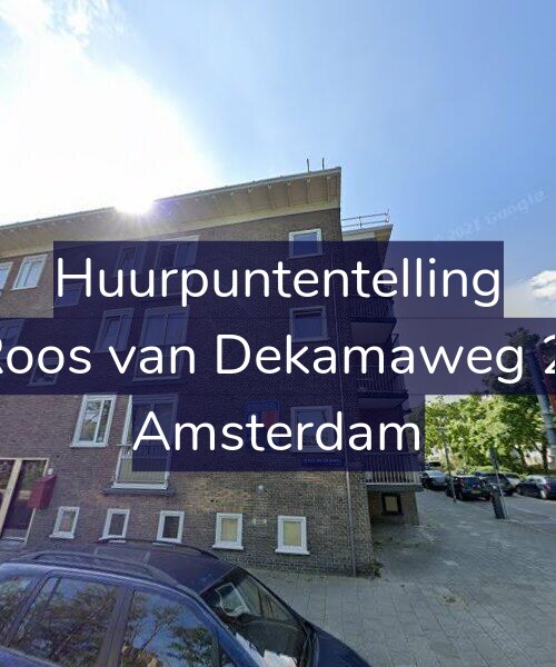 Foto gevel Huurpuntentelling voor De Roos van Dekamaweg 23-H, Amsterdam