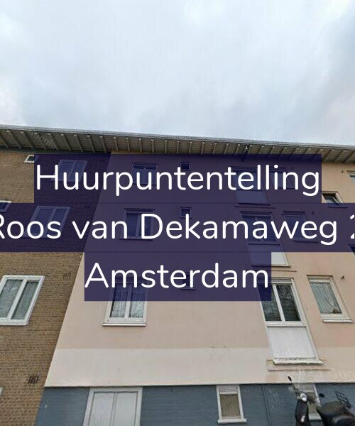 Foto gevel Huurpuntentelling voor De Roos van Dekamaweg 29-1, Amsterdam