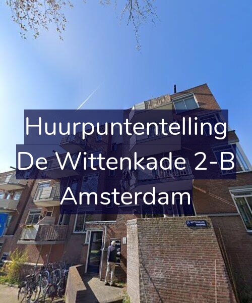 Foto gevel Huurpuntentelling voor De Wittenkade 2-B, Amsterdam