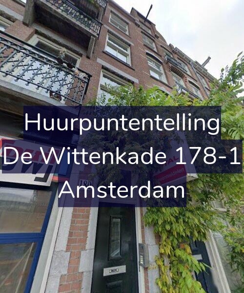 Foto gevel Huurpuntentelling voor De Wittenkade 178-1, Amsterdam