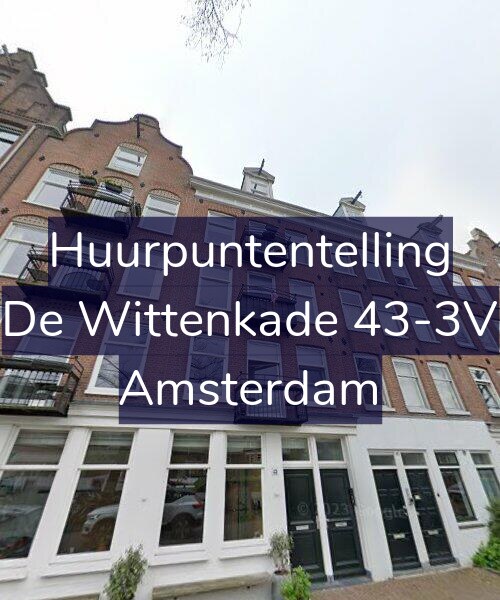 Foto gevel Huurpuntentelling voor De Wittenkade 43-3V, Amsterdam