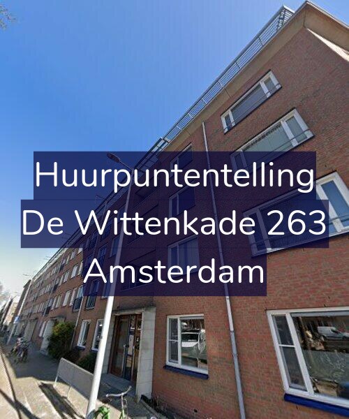 Foto gevel Huurpuntentelling voor De Wittenkade 263, Amsterdam