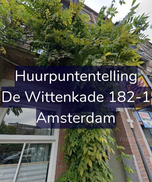 Foto gevel Huurpuntentelling voor De Wittenkade 182-1, Amsterdam