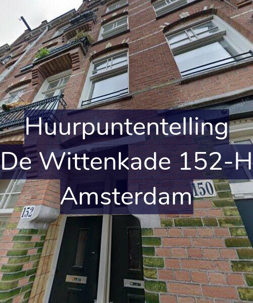 Foto gevel Huurpuntentelling voor De Wittenkade 152-H, Amsterdam