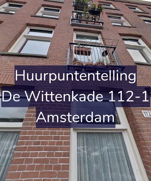 Foto gevel Huurpuntentelling voor De Wittenkade 112-1, Amsterdam