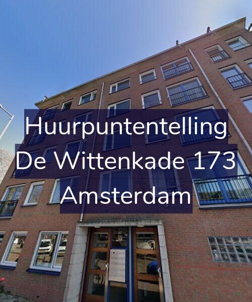 Foto gevel Huurpuntentelling voor De Wittenkade 173, Amsterdam