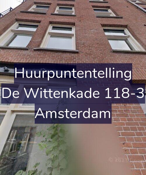 Foto gevel Huurpuntentelling voor De Wittenkade 118-3, Amsterdam