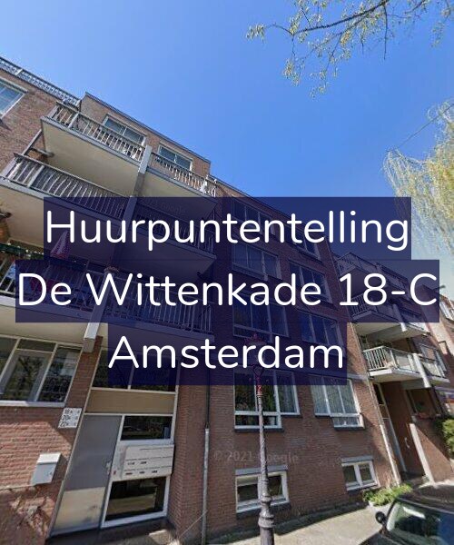 Foto gevel Huurpuntentelling voor De Wittenkade 18-C, Amsterdam