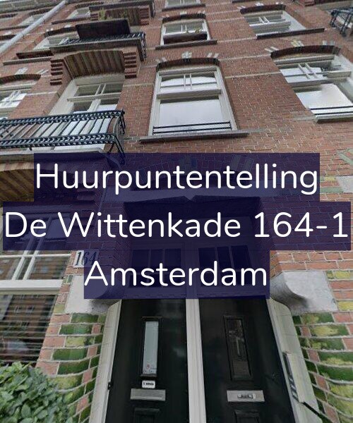 Foto gevel Huurpuntentelling voor De Wittenkade 164-1, Amsterdam