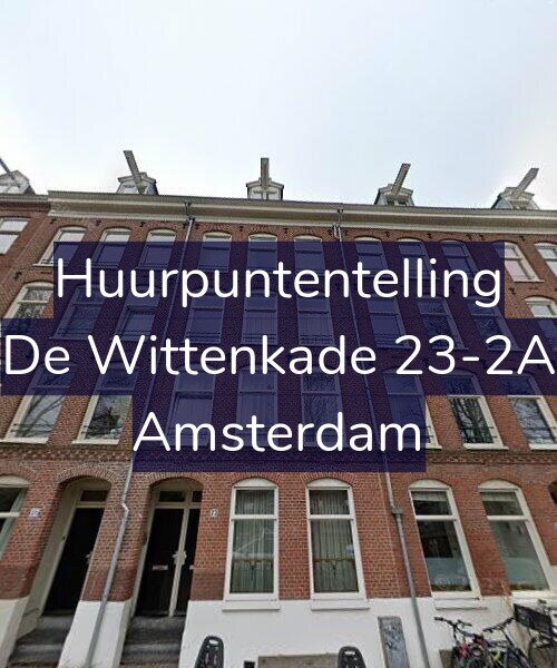 Foto gevel Huurpuntentelling voor De Wittenkade 23-2A, Amsterdam