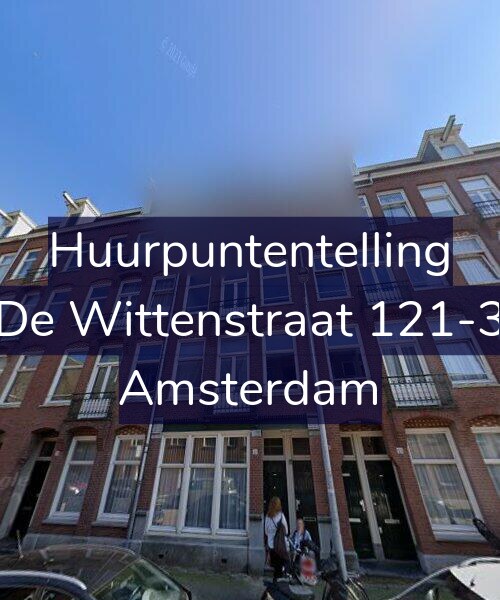 Foto gevel Huurpuntentelling voor De Wittenstraat 121-3, Amsterdam