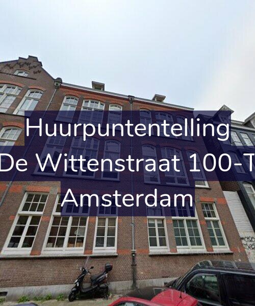 Foto gevel Huurpuntentelling voor De Wittenstraat 100-T, Amsterdam