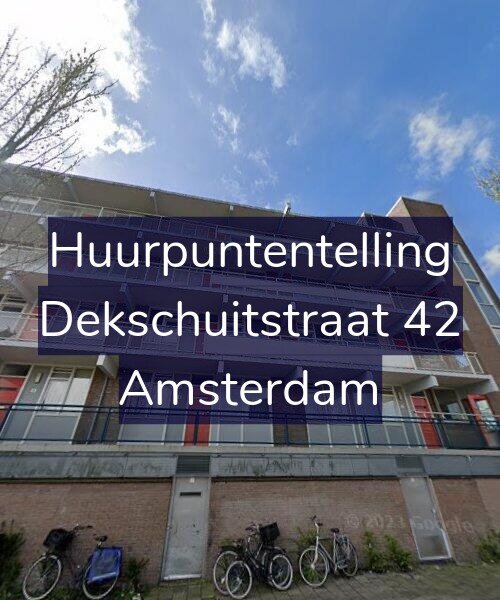 Foto gevel Huurpuntentelling voor Dekschuitstraat 42, Amsterdam