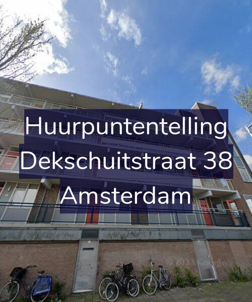 Foto gevel Huurpuntentelling voor Dekschuitstraat 38, Amsterdam