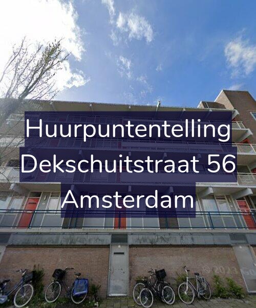 Foto gevel Huurpuntentelling voor Dekschuitstraat 56, Amsterdam