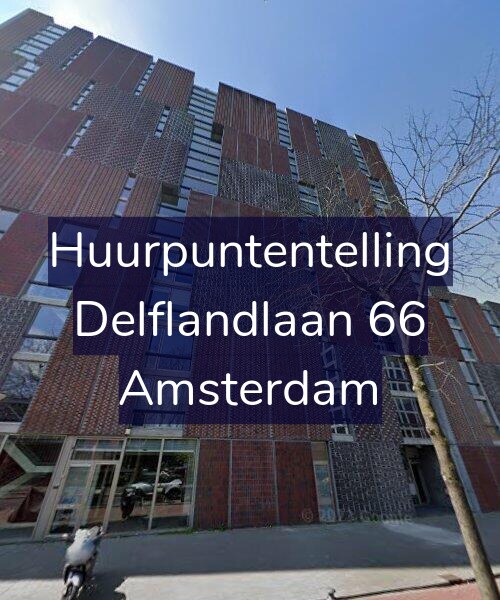 Foto gevel Huurpuntentelling voor Delflandlaan 66, Amsterdam