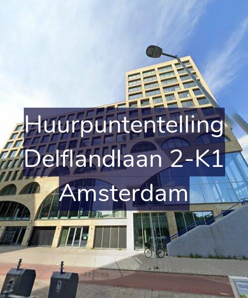 Foto gevel Huurpuntentelling voor Delflandlaan 2-K1, Amsterdam