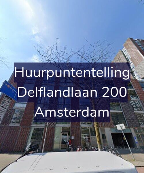 Foto gevel Huurpuntentelling voor Delflandlaan 200, Amsterdam