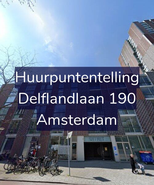 Foto gevel Huurpuntentelling voor Delflandlaan 190, Amsterdam