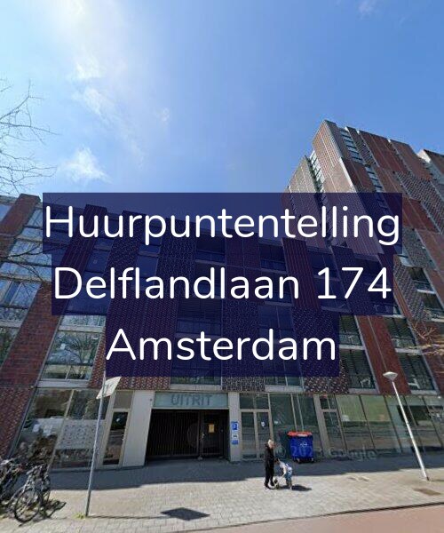 Foto gevel Huurpuntentelling voor Delflandlaan 174, Amsterdam