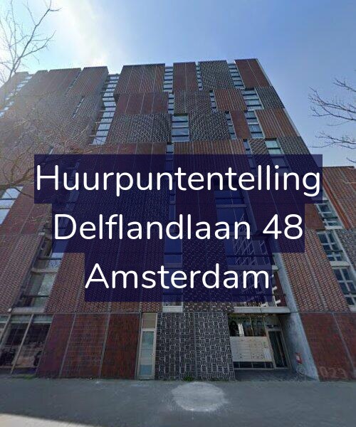 Foto gevel Huurpuntentelling voor Delflandlaan 48, Amsterdam