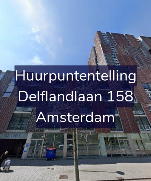 Foto gevel Huurpuntentelling voor Delflandlaan 158, Amsterdam