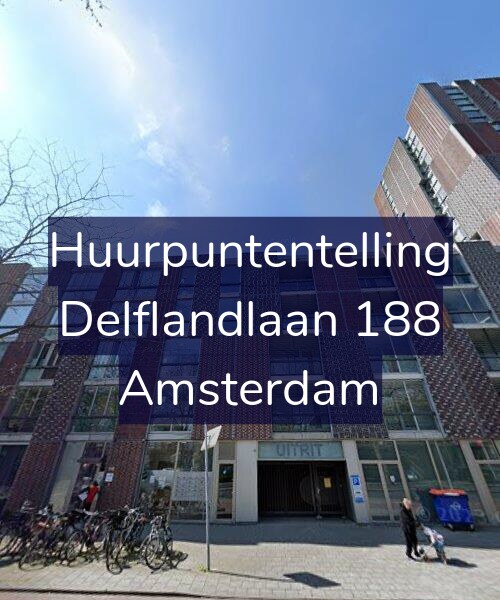Foto gevel Huurpuntentelling voor Delflandlaan 188, Amsterdam