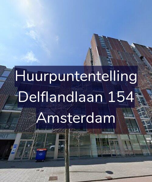 Foto gevel Huurpuntentelling voor Delflandlaan 154, Amsterdam