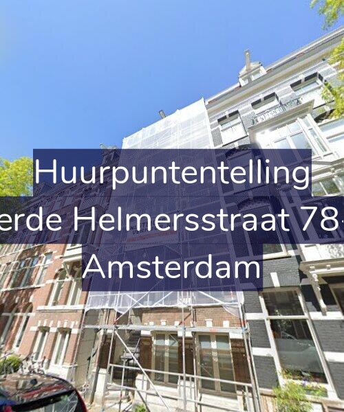 Foto gevel Huurpuntentelling voor Derde Helmersstraat 78-1, Amsterdam