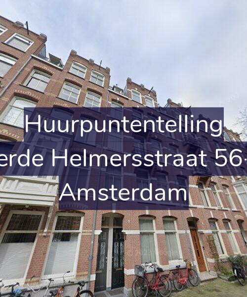 Foto gevel Huurpuntentelling voor Derde Helmersstraat 56-C, Amsterdam