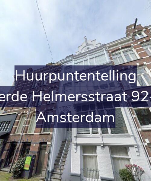 Foto gevel Huurpuntentelling voor Derde Helmersstraat 92-1, Amsterdam